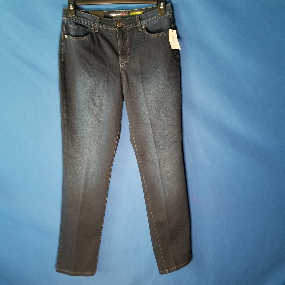 Style & Co. Mid Rise Straight Leg Jean